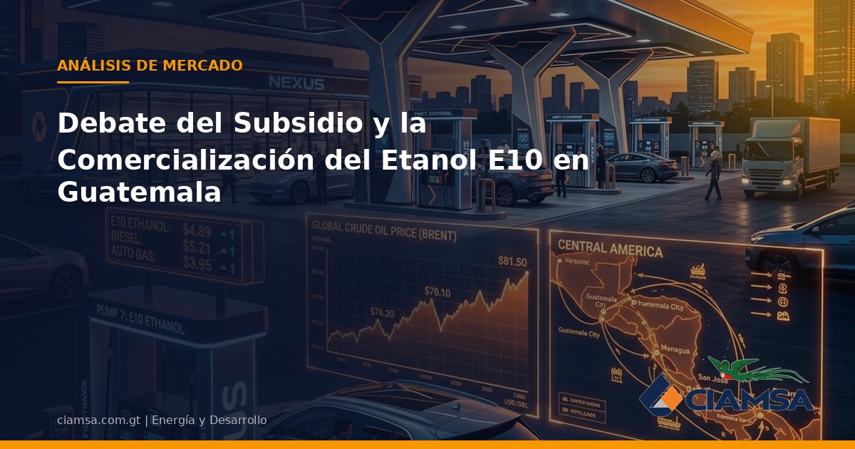 Debate del Subsidio y la Comercialización del Etanol E10 en Guatemala