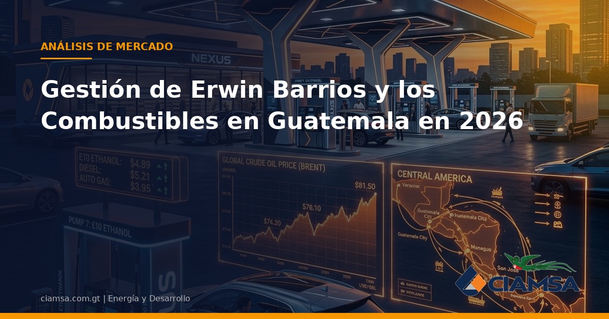 Gestión de Erwin Barrios y los Combustibles en Guatemala en 2026