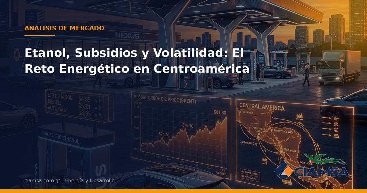 Etanol, Subsidios y Volatilidad: El Reto Energético en Centroamérica